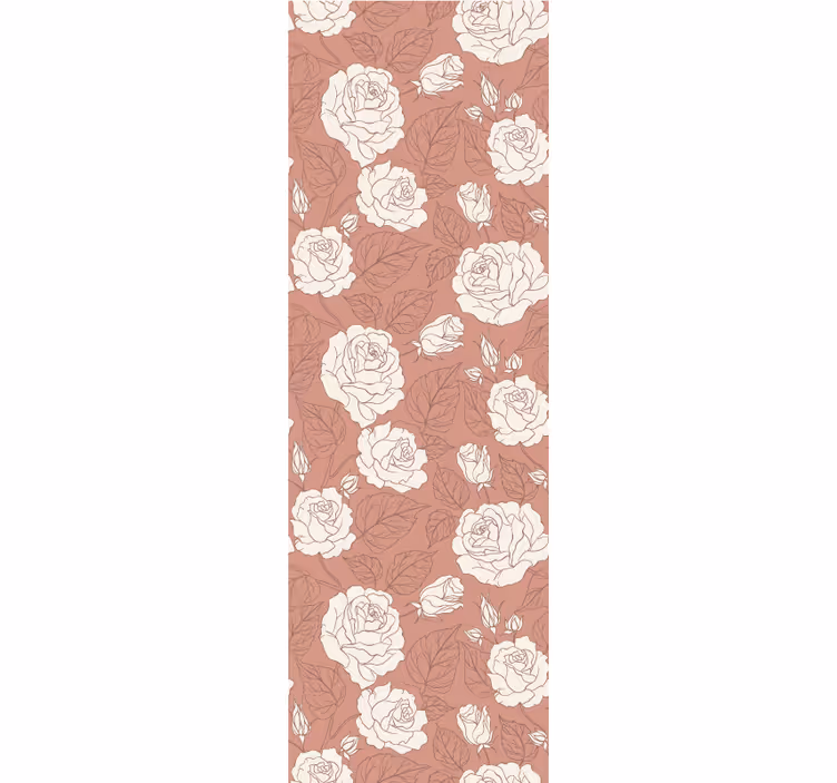 Rosenblad mönster Tapet blommor - Tenstickers