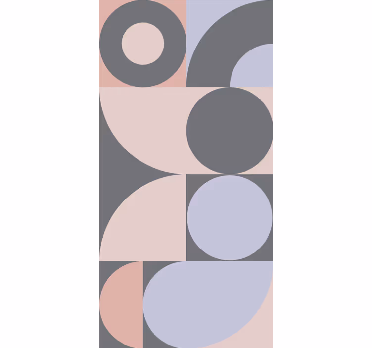 Tapet geometriska former modern subtilt mönster - Tenstickers
