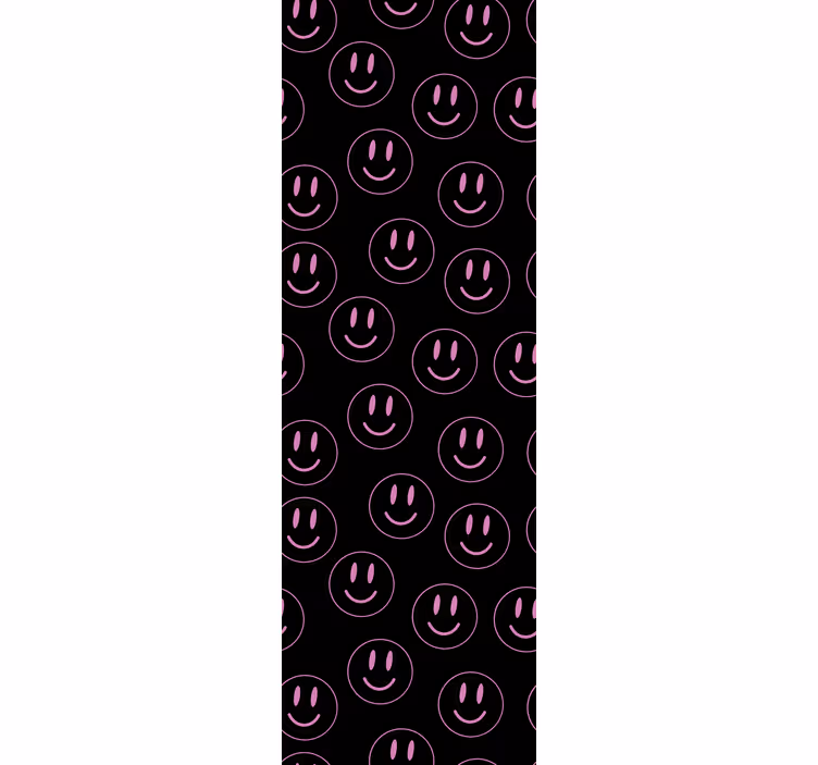 Vita och lila smiley faces tonåring tapeter - Tenstickers