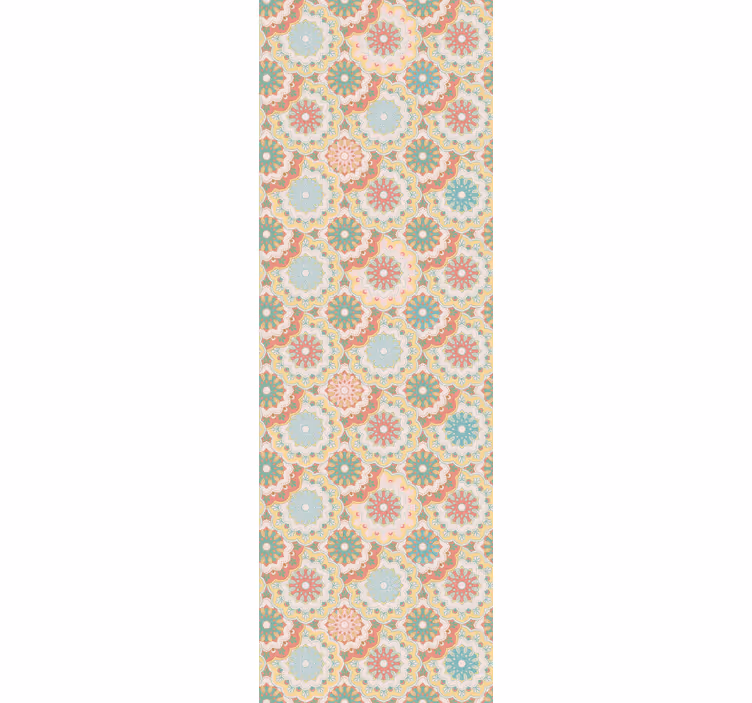 Tyg "granny chic" blomtapeter - Tenstickers