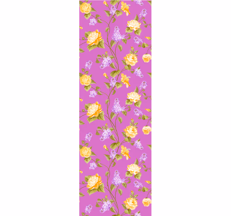 Delikat rosa mönster Tapet blommig - Tenstickers