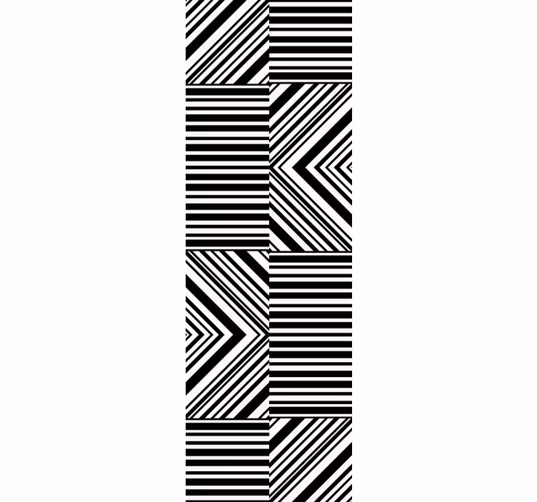 Diagonala ränder spelar tapet geometriska former - Tenstickers