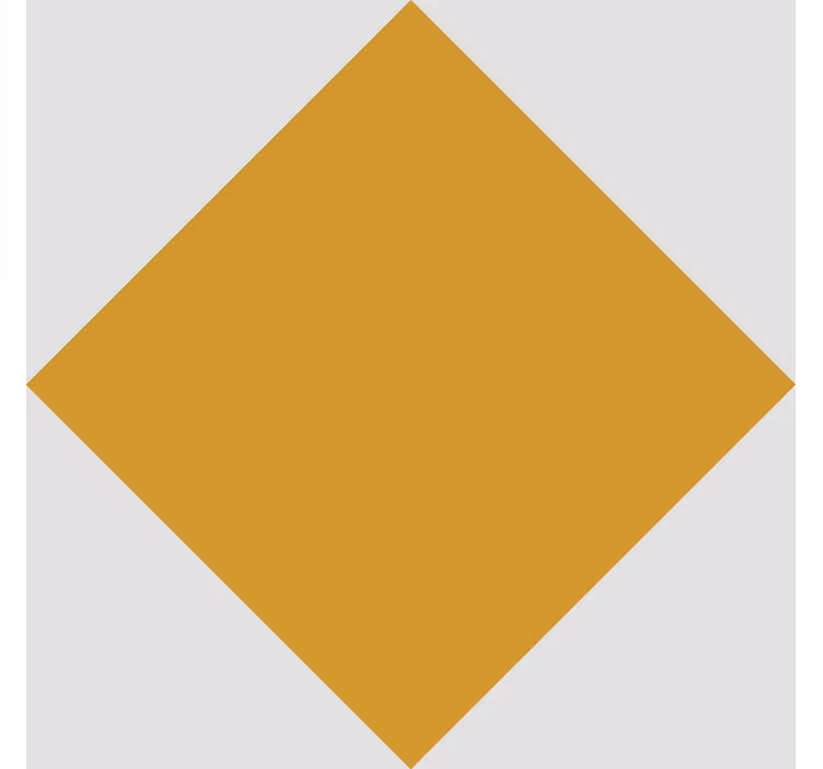 Senap rhombus xxl gul tapet - Tenstickers