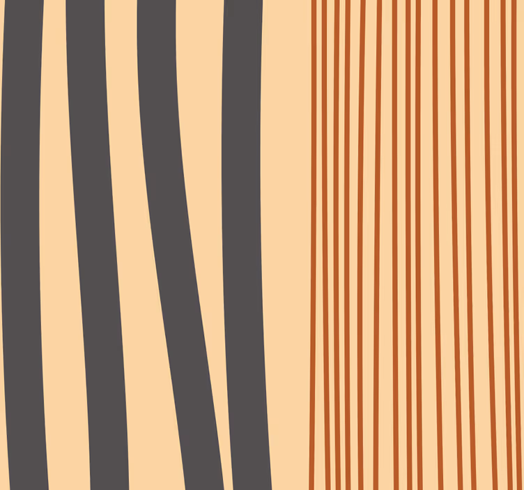 Boho randig design fondtapet vardagsrum - Tenstickers