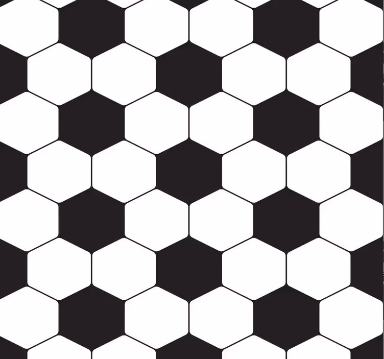 Hexagonalt fotbollsmönster Ungdom tapeter - Tenstickers