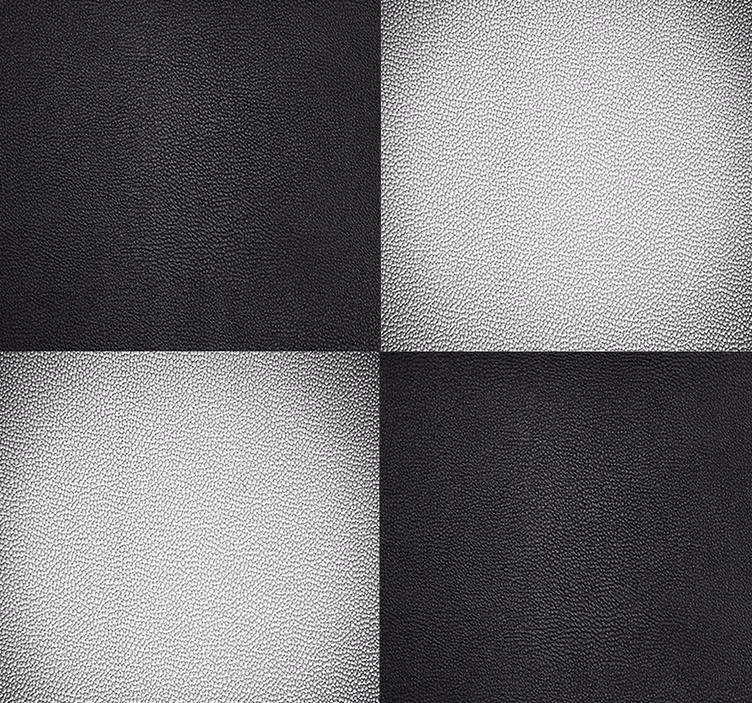 Läder schackbräde texturerat tapet - Tenstickers