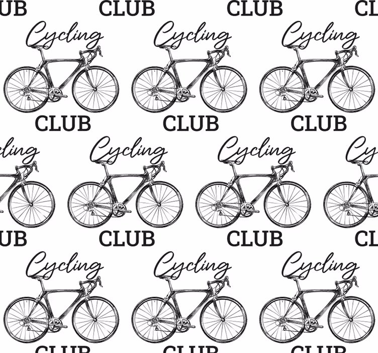 Cykelklubb fondtapet vardagsrum - Tenstickers