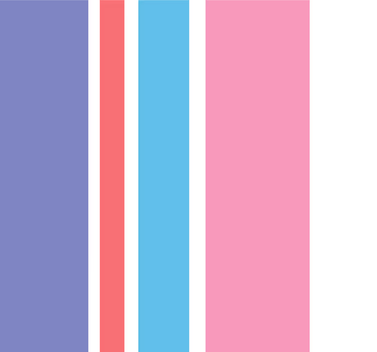 Lila och rosa Tapet vertikala - Tenstickers