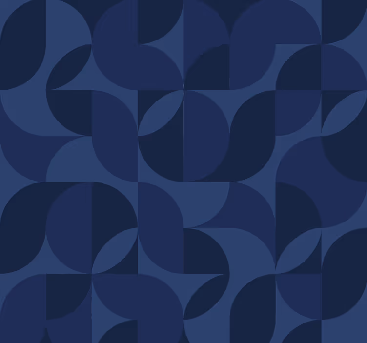 Retro geometrisk Marin tapet - Tenstickers