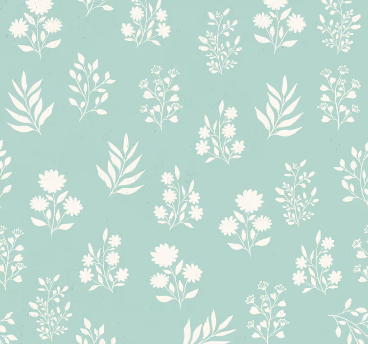 Små blommor mönster Äktenskap tapet - Tenstickers