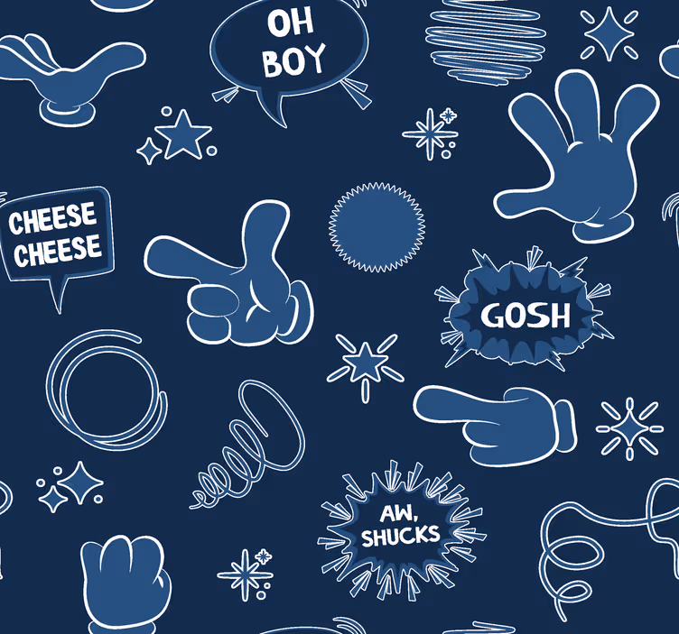Komisk stil Marin tapet - Tenstickers