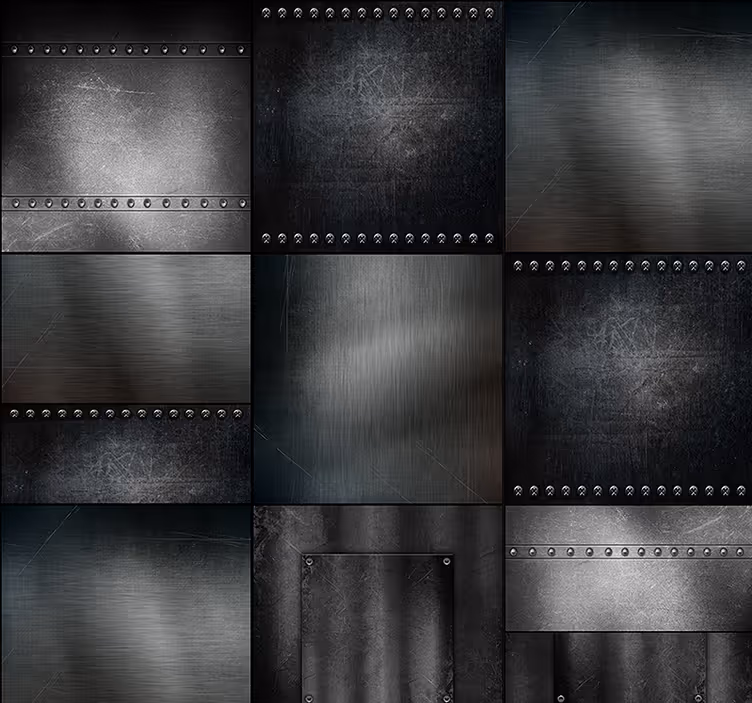 Mässing dröm texturerat tapet - Tenstickers