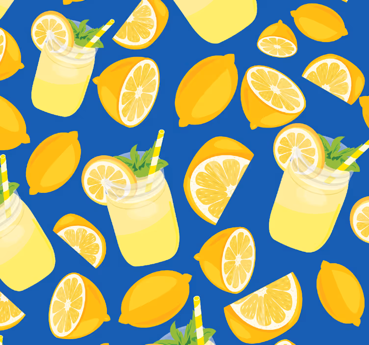 Citron friskhet tapet kök - Tenstickers