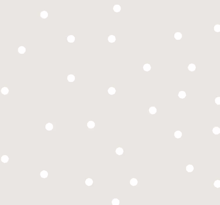 Beige färg med vita prickar Bebis tapet - Tenstickers