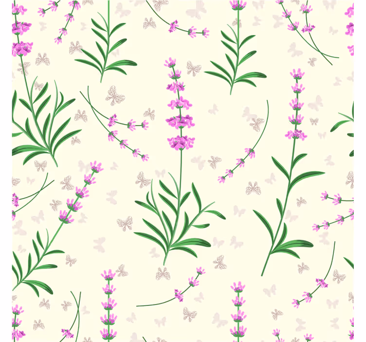 Rosa växter design Äktenskap tapet - Tenstickers