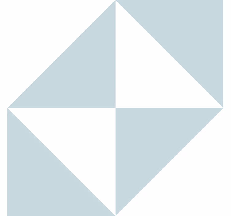 Blå trianglar geometriska tapeter - Tenstickers