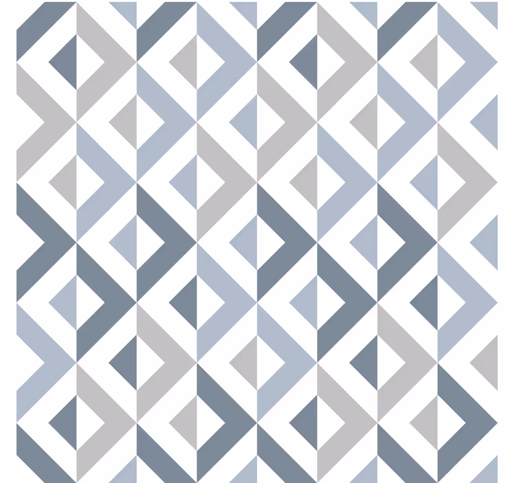 Textil effekt geometriska tapeter - Tenstickers