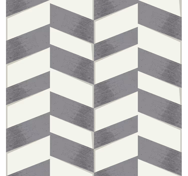 Grå chevron geometriska tapeter - Tenstickers