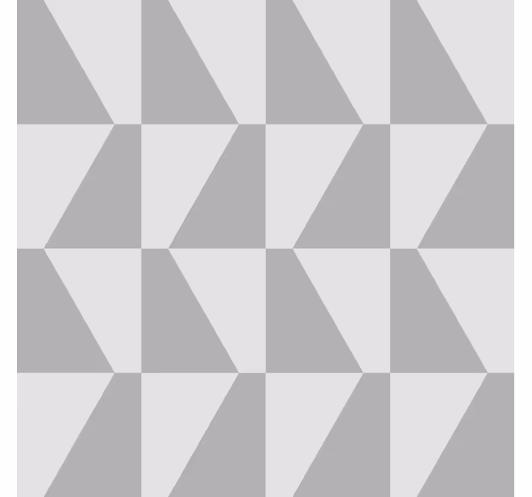 Grå trapets geometriska tapeter - Tenstickers