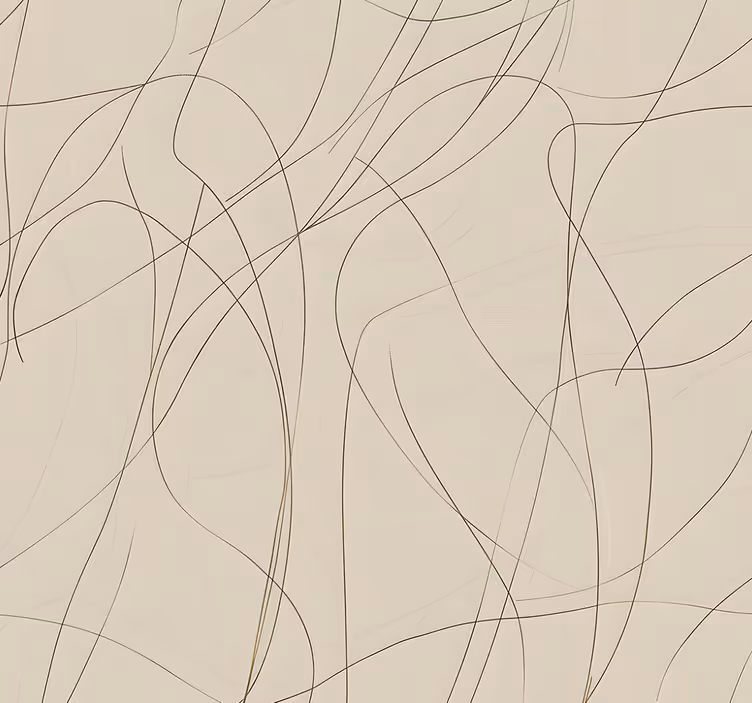 Beige design fina linjer abstrakt tapet - Tenstickers