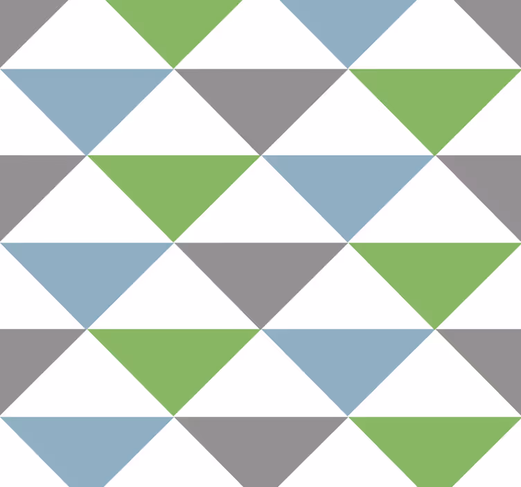 Färgglada pastellfärgade trianglar Tapet kontor - Tenstickers