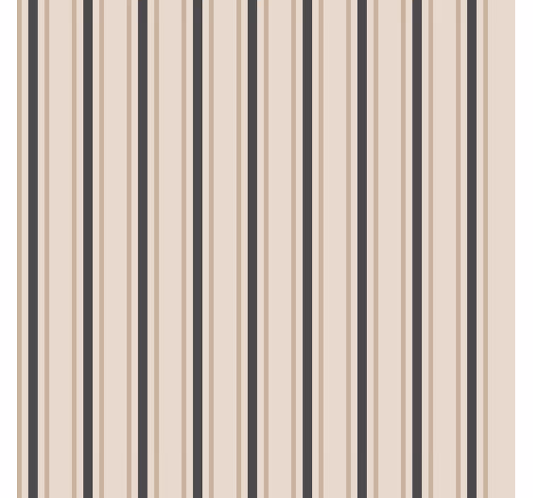 Svarta och beige färger Tapet vertikala - Tenstickers
