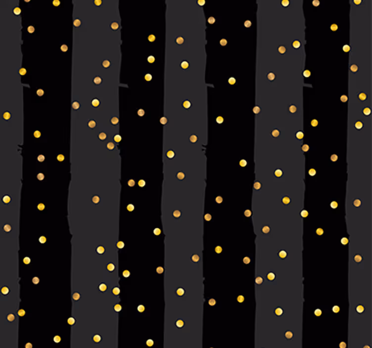 Svart och guld ränder tapet - Tenstickers