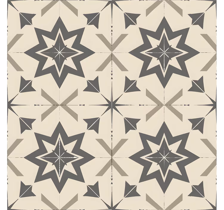 Beige stjärnklar design Tapet plattor - Tenstickers
