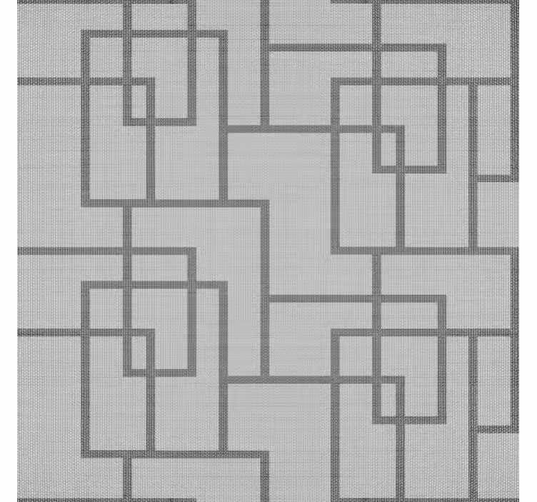 Gråa geometriska linjer modern tapet - Tenstickers