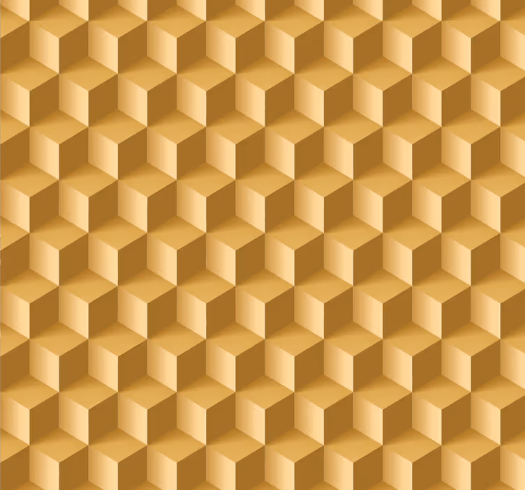 Beige kubiska texturen 3D tapet - Tenstickers
