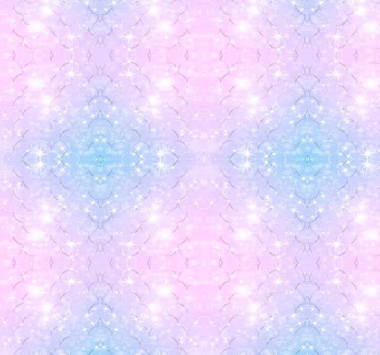 Sjöjungfru glitter skalor barn tapeter - Tenstickers