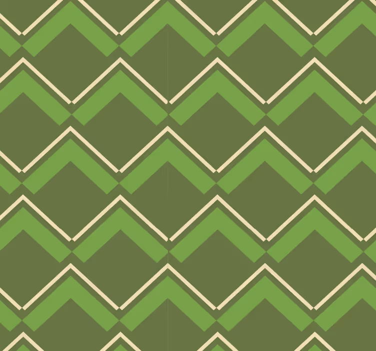 Vintage tapet grön bakgrund rhombuses - Tenstickers