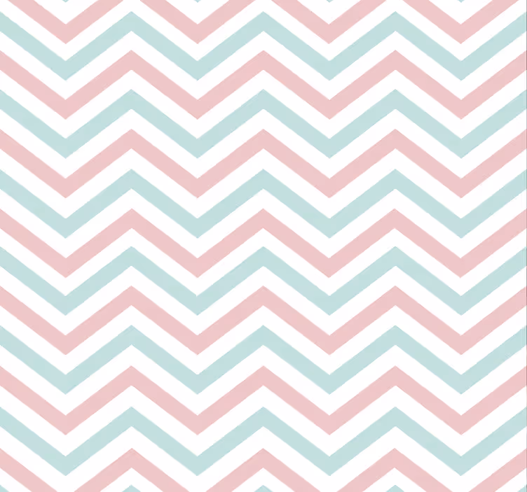 Zigzag pastellfärger fondtapet vardagsrum - Tenstickers