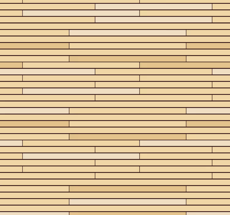 Beige trä tegel trä effekt tapet - Tenstickers