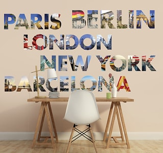 Plats vägg klistermärken