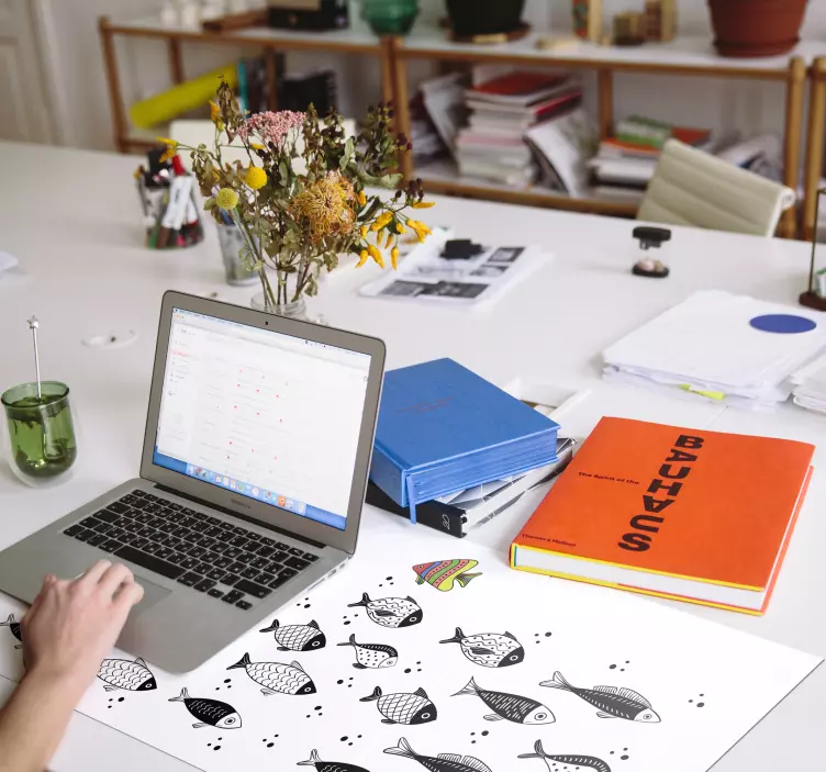 Räknare flödet fisk musen pad - Tenstickers