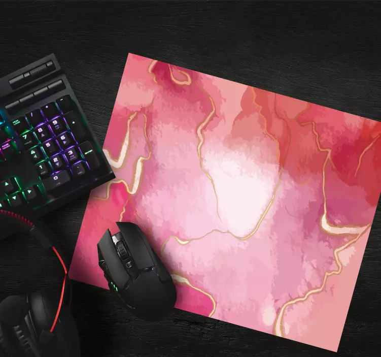 Abstract blush swirls mönster och texturer musmatta - Tenstickers