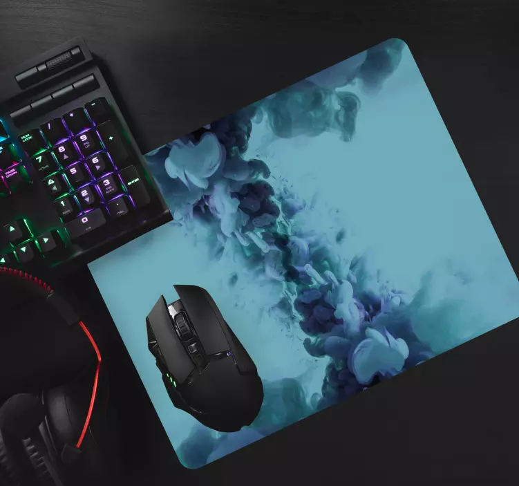 Abstract färgglad virvel mönster och texturer musmatta - Tenstickers