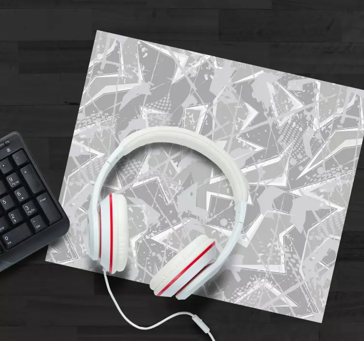 Abstract geometriska figurer mönster och texturer musmatta - Tenstickers