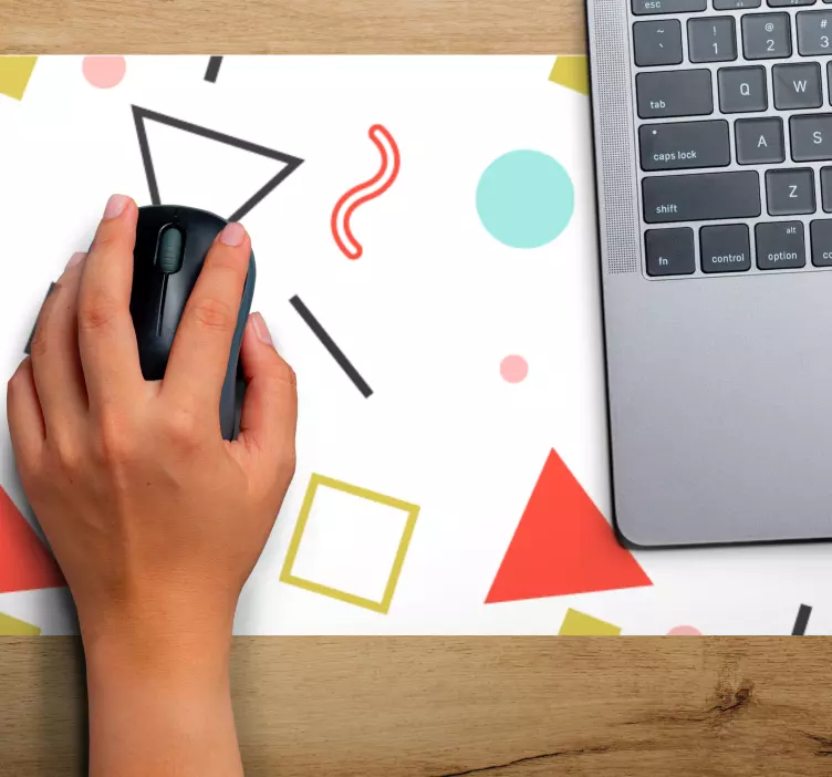 Abstracta färgformer mönster och texturer musmatta - Tenstickers