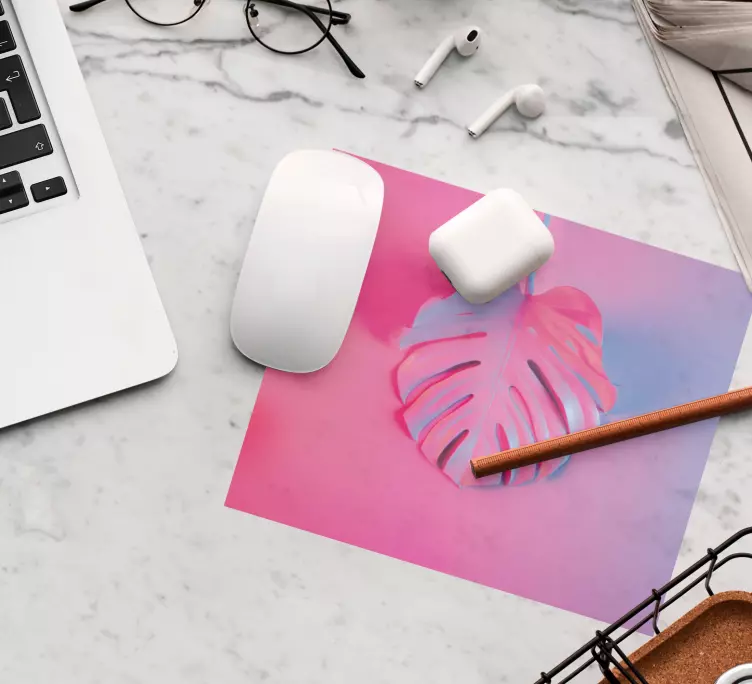 Abstrakt bladmönster mönster och texturer musmatta - Tenstickers