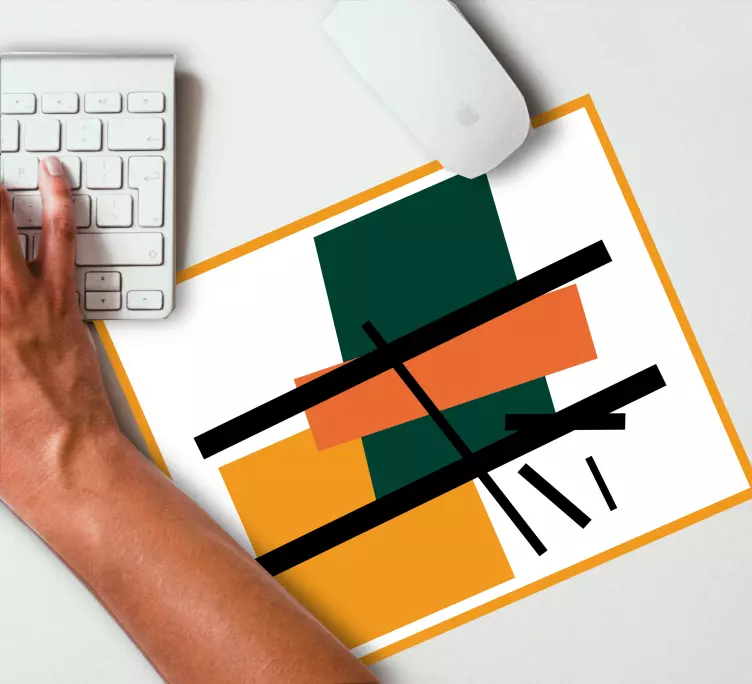 Abstrakta geometriska former mönster och texturer musmatta - Tenstickers