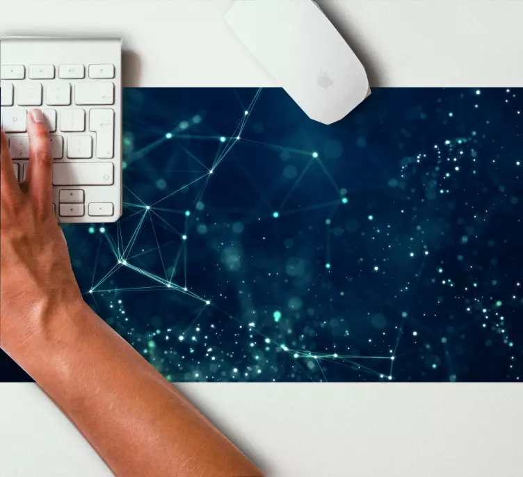 Abstrakt molekyler musmatta mönster - Tenstickers