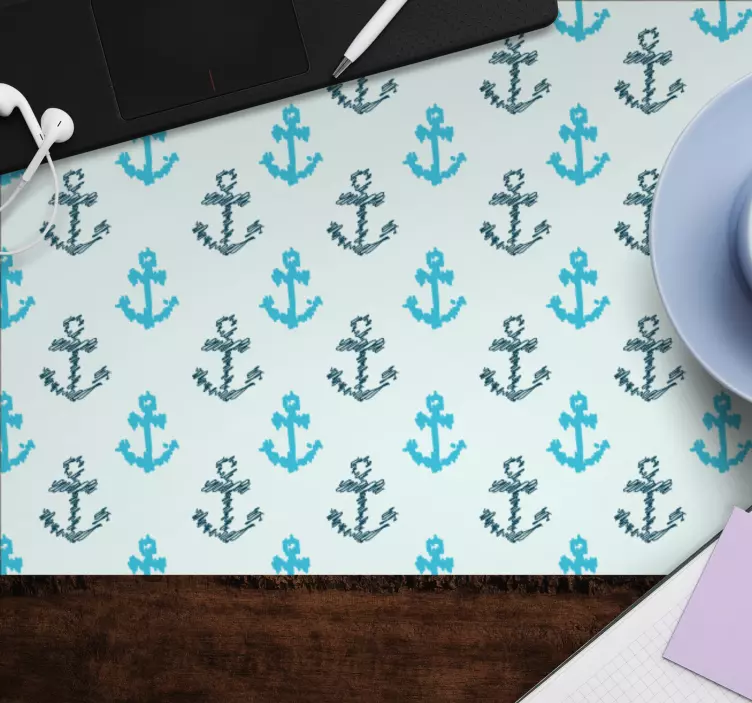 Ankare mönster och texturer musmatta - Tenstickers