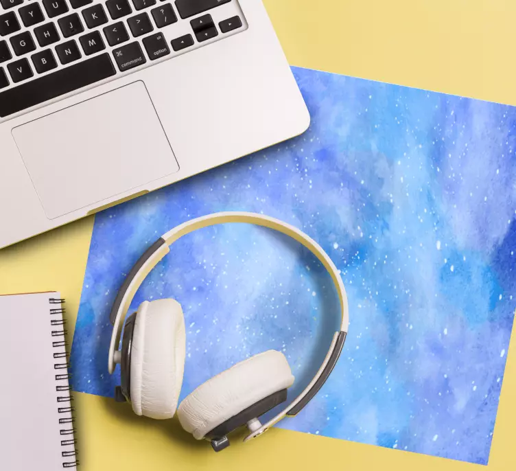 Blå galax musmatta mönster - Tenstickers