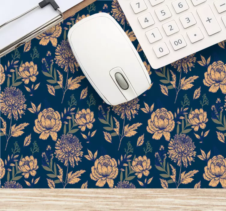 Bloomande texturerad yta mönster och texturer musmatta - Tenstickers