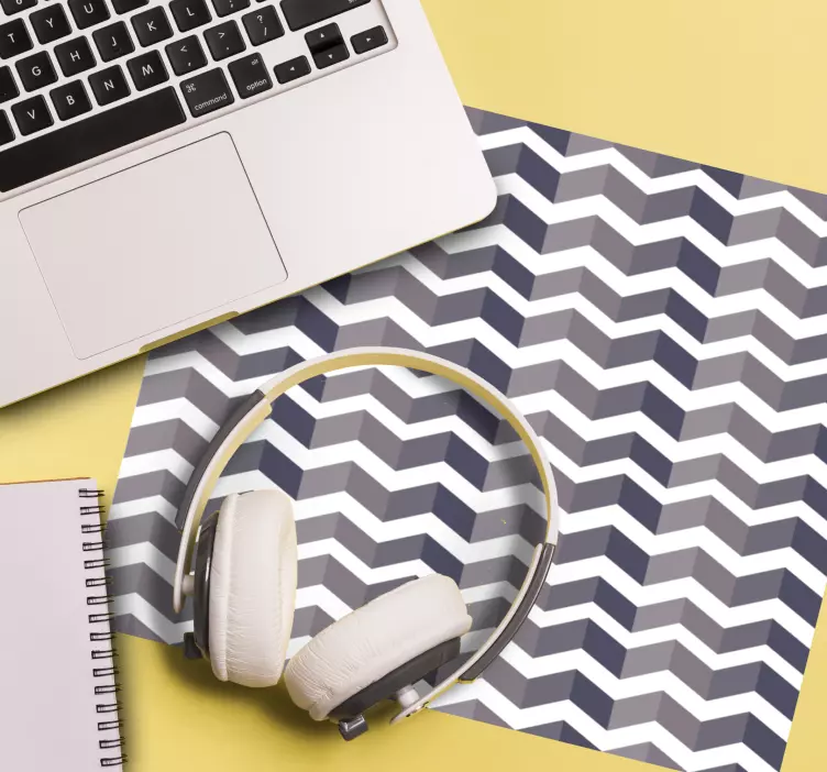 Chevron zigzag mönster och texturer musmatta - Tenstickers
