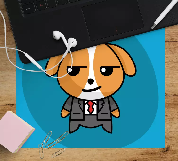 Dapper hundkaraktär original musmatta - Tenstickers