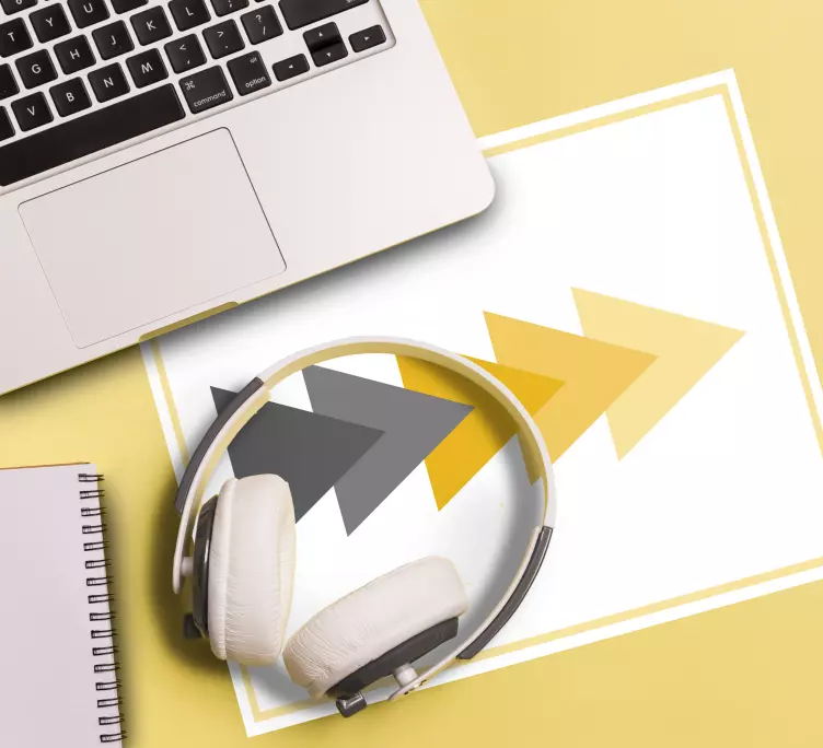 Dynamic arrow motif mönster och texturer musmatta - Tenstickers