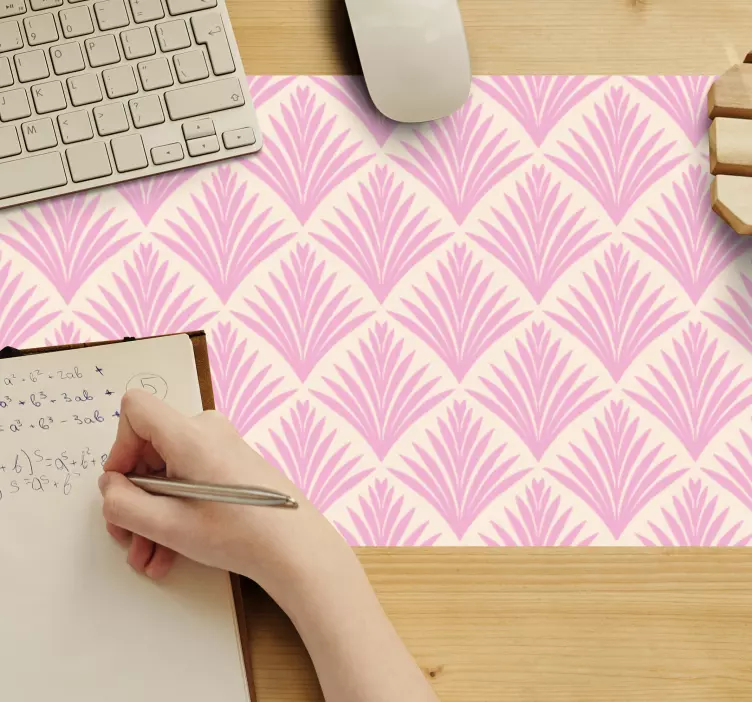 Elegant bladmotiv mönster och texturer musmatta - Tenstickers